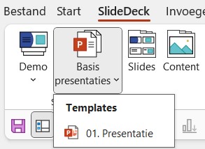 SlideDeck Basis Presentaties